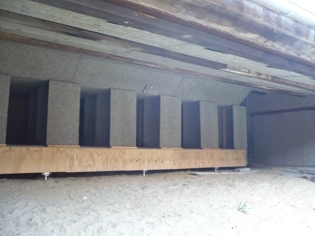 Les chicanes du pas de tir à 100m